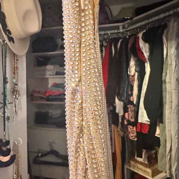 Meshki Jasmyn Hot Fix Dress in Nude, new - Picture 15 of 15